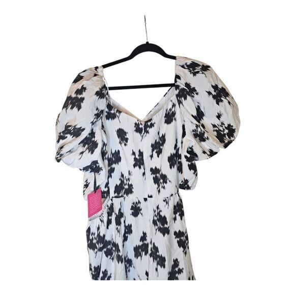 PRABAL GURUNG x JCPENNEY Dress White Cut Out Puff Sleeve Cocktail NWT - Size 24 - Picture 5 of 11